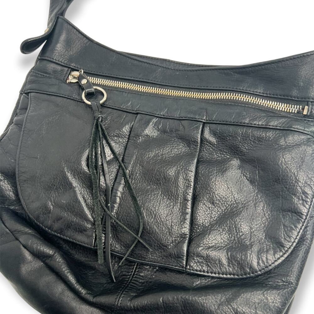 Hobo International Elaina II Genuine Leather Shoulder Flap Hobo Bag Luxury - Picture 3 of 6